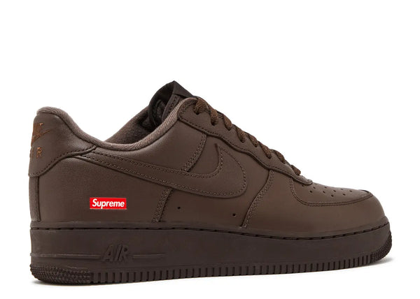 SUPREME X NIKE AIR FORCE 1 LOW 'BOX LOGO - BAROQUE BROWN'