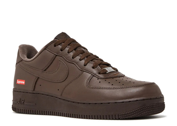 SUPREME X NIKE AIR FORCE 1 LOW 'BOX LOGO - BAROQUE BROWN'