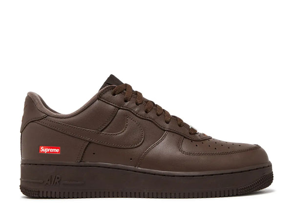 SUPREME X NIKE AIR FORCE 1 LOW 'BOX LOGO - BAROQUE BROWN'
