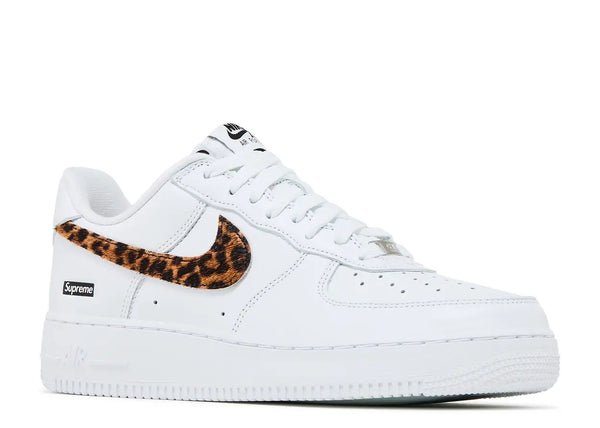 SUPREME x GOODENOUGH x NIKE AIR FORCE 1 LOW 'WHITE CHEETAH PRINT'