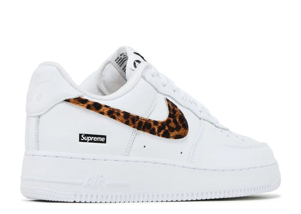 SUPREME x GOODENOUGH x NIKE AIR FORCE 1 LOW 'WHITE CHEETAH PRINT'