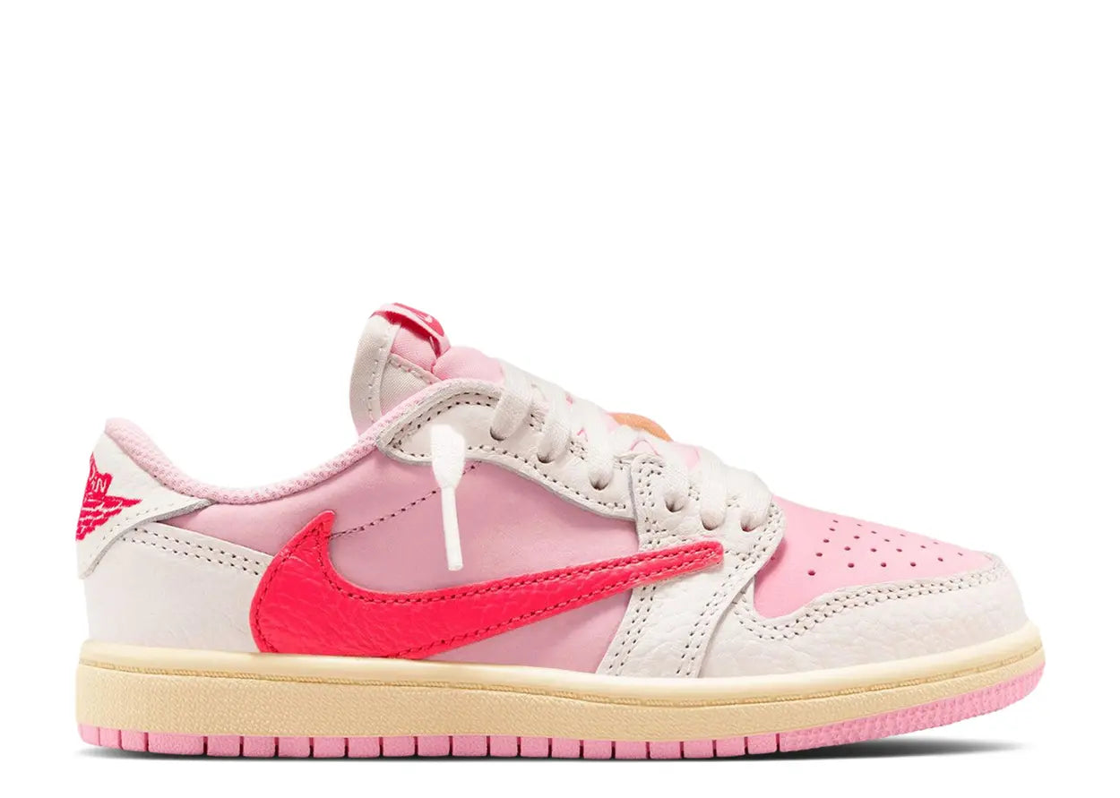 TRAVIS SCOTT X AIR JORDAN 1 RETRO LOW OG PS 'SAIL TROPICAL PINK