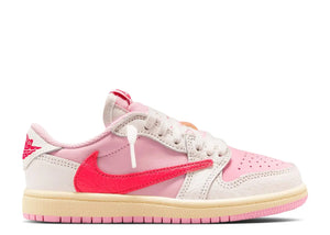 TRAVIS SCOTT X AIR JORDAN 1 RETRO LOW OG PS 'SAIL TROPICAL PINK