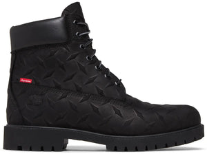 SUPREME x TIMBERLAND 6" PREMIUM BOOT DIAMOND PLATE 'BLACK'