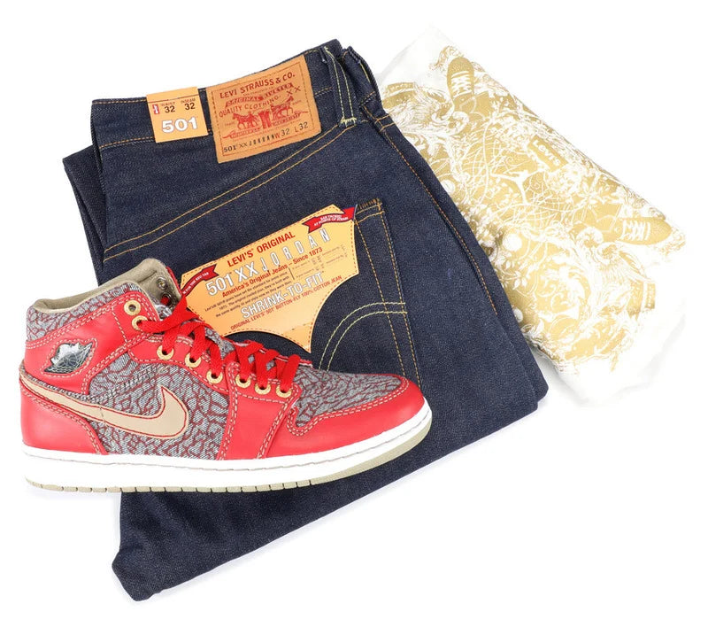 LEVI S X AIR JORDAN 1 RETRO 23 501 DENIM PACK Locker SF