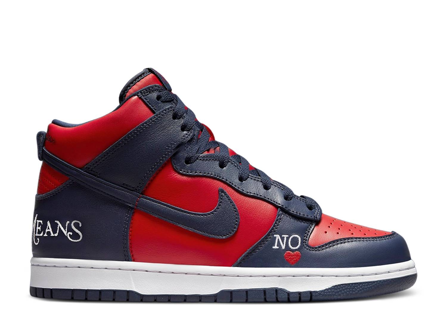 SUPREME X DUNK HIGH SB 'BY ANY MEANS - RED NAVY'