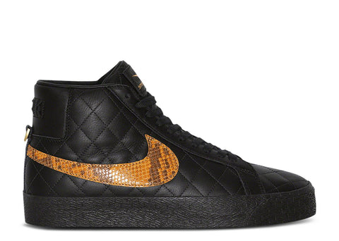 NIKE X SUPREME X ZOOM BLAZER MID QS SB 'BLACK SNAKESKIN'