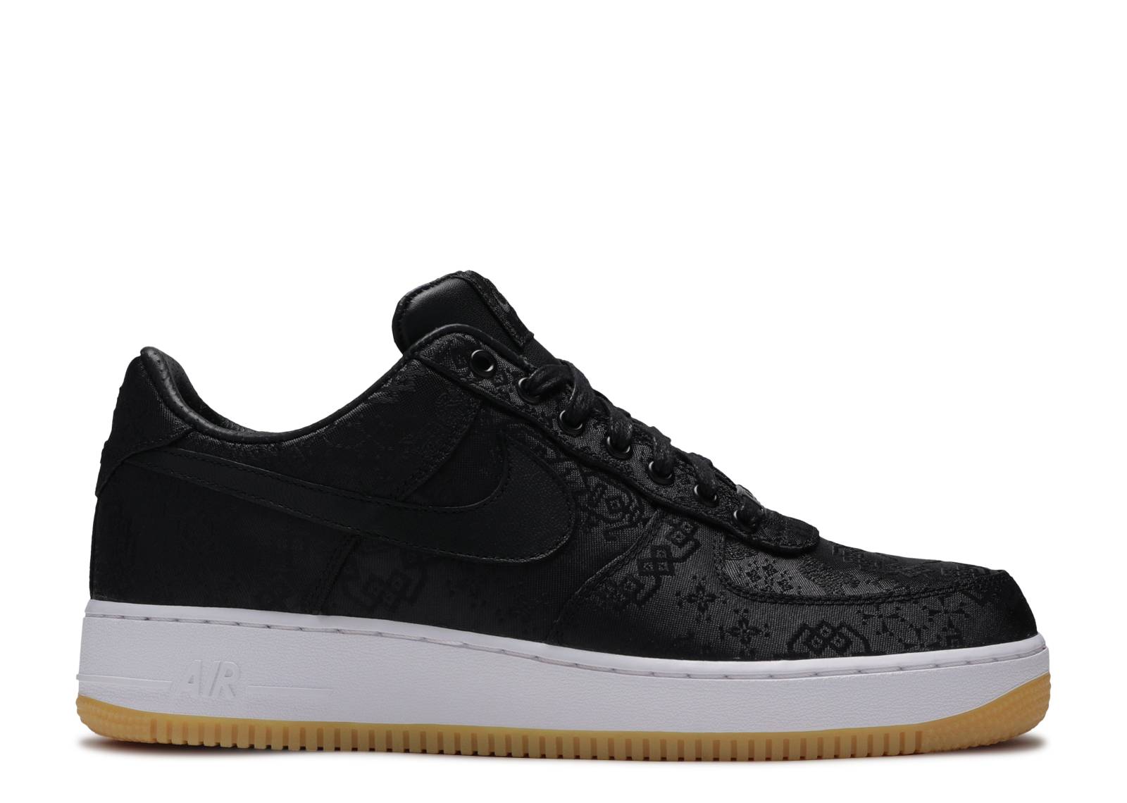 NIKE FRAGMENT DESIGN X CLOT X AIR FORCE 1 "BLACK SILK"