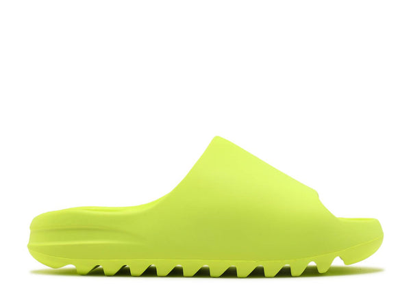 glow green yeezy slides