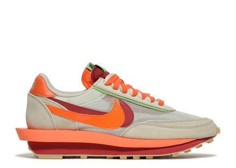 NIKE SACAI X CLOT X LDWAFFLE 'NET ORANGE BLAZE'