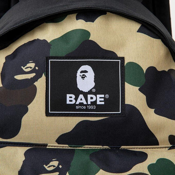 A BATHING APE® 2021 SUMMER COLLECTION BACK PACK "YELLOW CAMO"