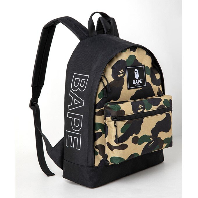 A BATHING APE 2021 SUMMER COLLECTION BACK PACK YELLOW CAMO Locker SF