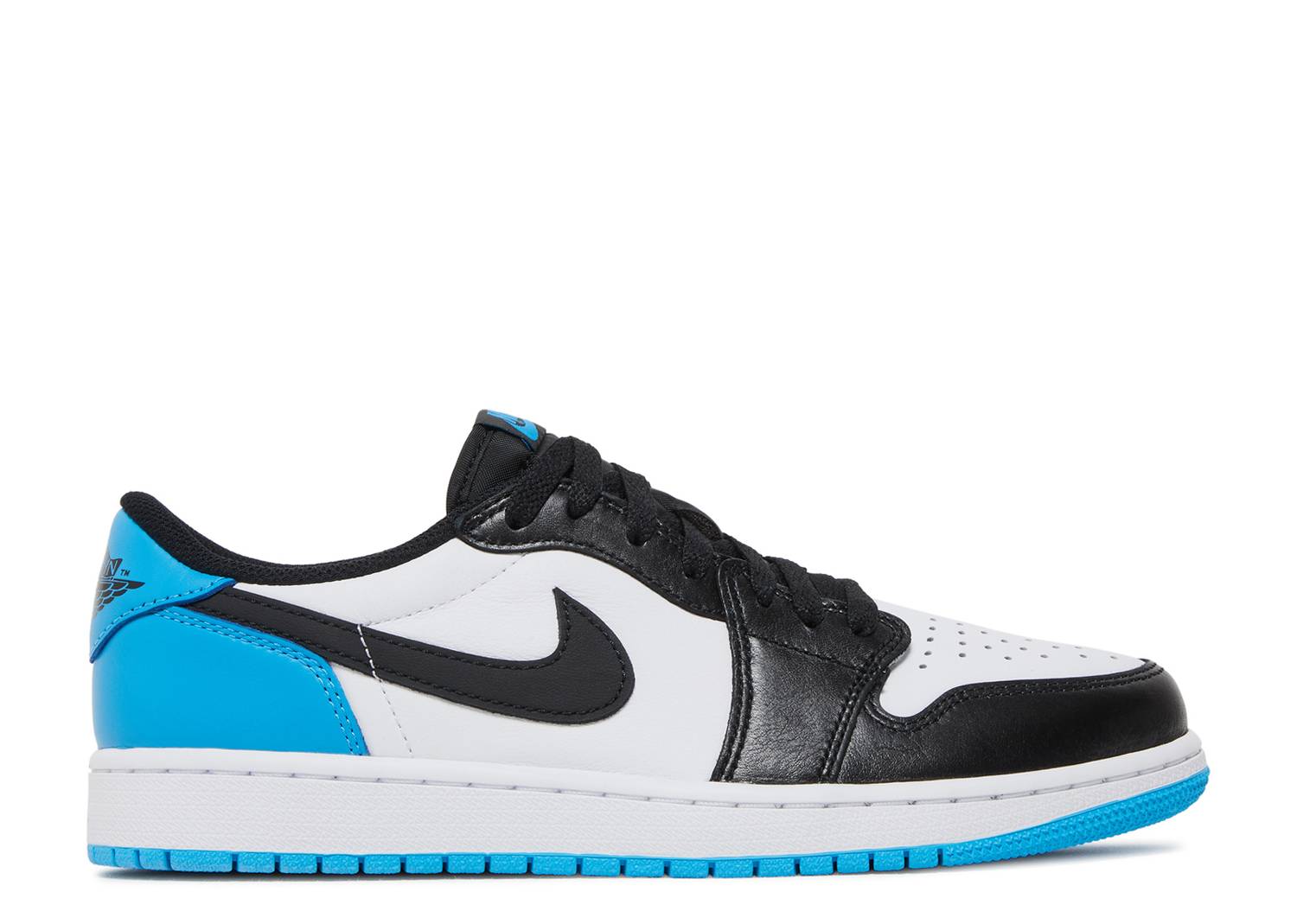 AIR JORDAN 1 RETRO LOW OG 'UNC' ' BLACK DARK POWDER BLUE'